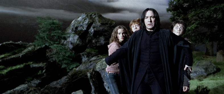 Alan Rickman jako Severus Snape w serii filmów o Harrym Potterze