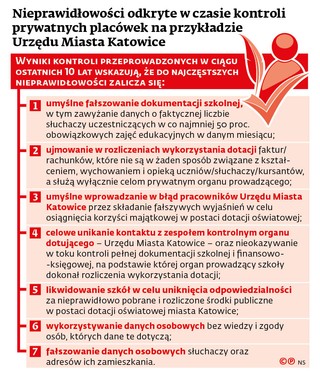 Nieprawidłowości odkryte w czasie kontroli prywatnych placówek na przykładzie Urzędu Miasta Katowice