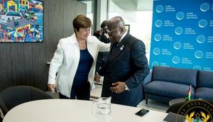 IMF boss Kristalina Georgieva and Nana Addo