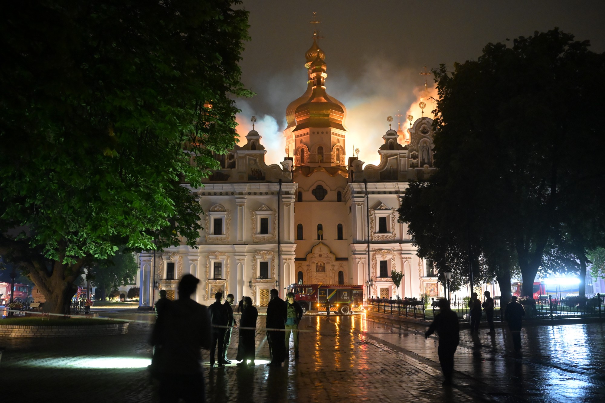 Pri útoku Ruska dostala zásah Kyjevsko-pečerská lavra.