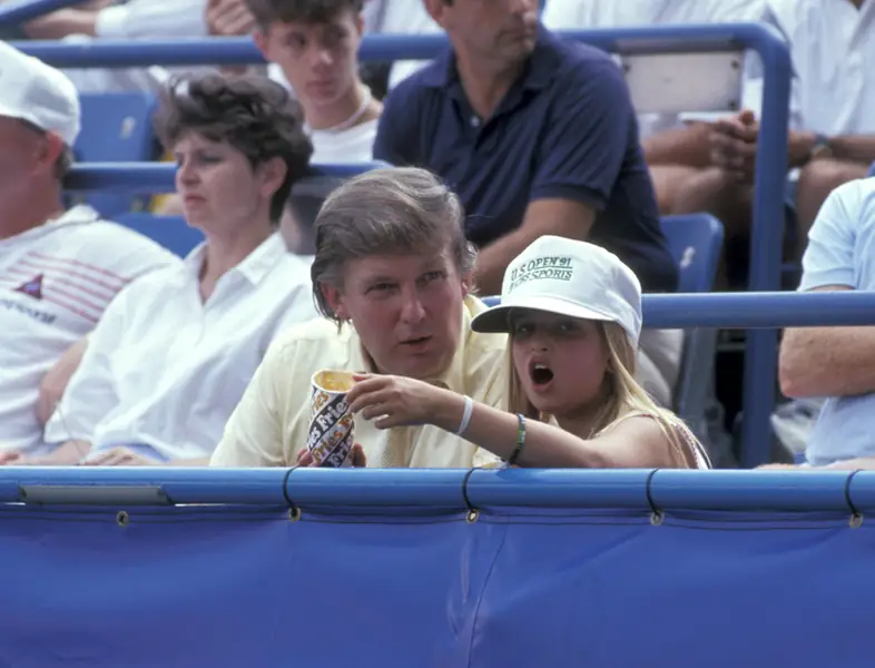 Donald Trump i Ivanka Trump w 1991 r. (Zdjęcie: Ron Galella, Ltd./Ron Galella Collection via Getty Images)