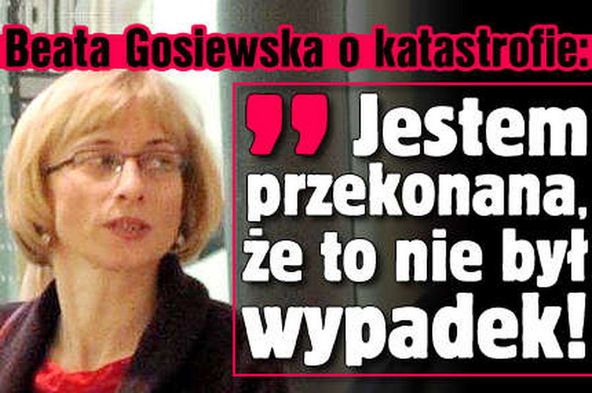 Gosiewska: To nie był wypadek!