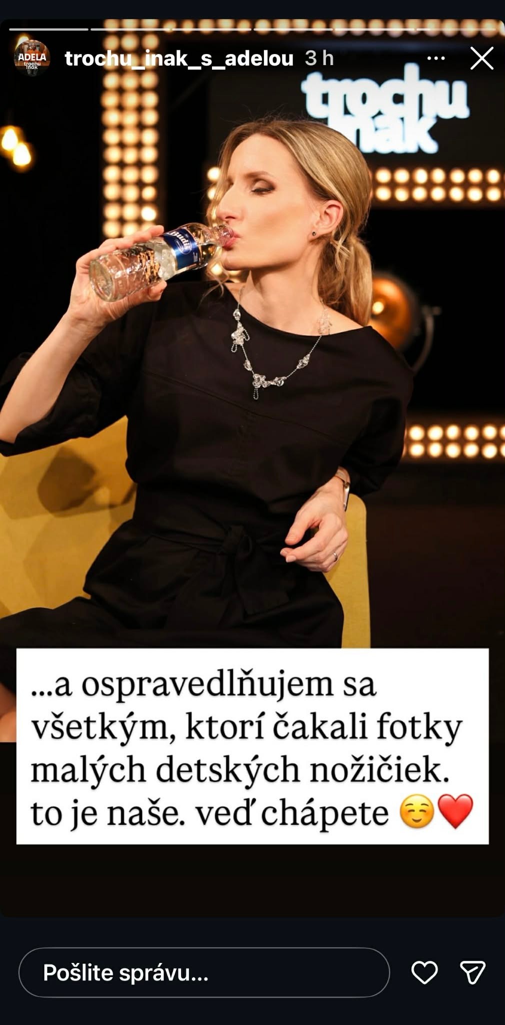 Moderátorka Adela Vinczeová. 