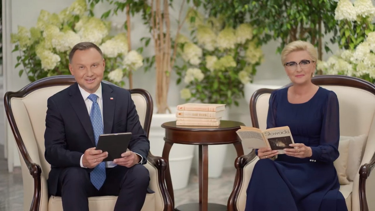 <strong>Prezydent Andrzej Duda i pierwsza dama Agata Kornhauser-Duda w filmie opublikowanym w środę przez Kancelarię Prezydenta zapraszają do wzięcia udziału we wspólnym Narodowym Czytaniu "Balladyny" Juliusza Słowackiego w sobotę, 5 września.</strong>