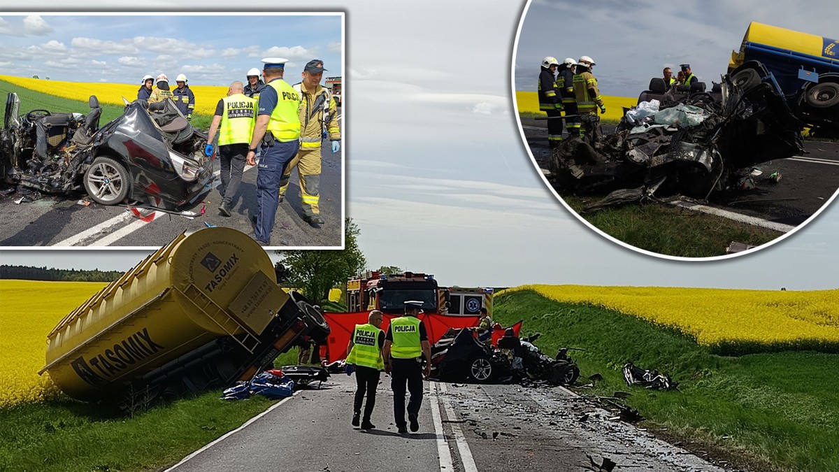 Straszna śmierć ojca i 8-letniego syna. Tragedia pod Wągrowcem