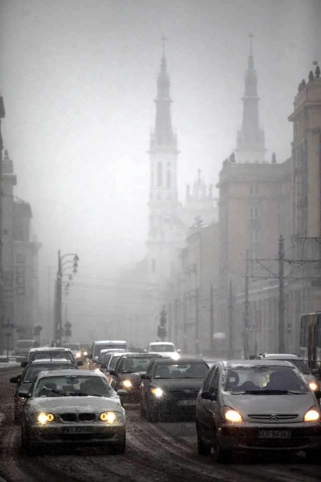 WARSZAWA ZIMA W MIEŚCIE