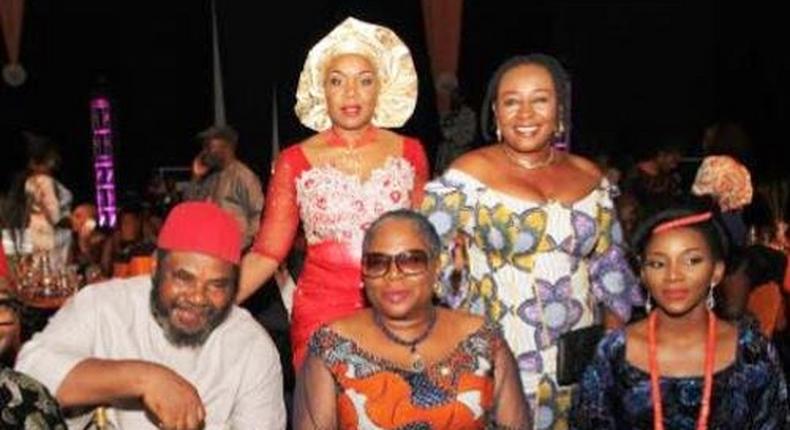 Wangi Mba Uzoukwu, Patience Ozokwor, Pete Edochie, Onyeka Onwenu and Genevieve Nnaji at the Africa Magic Igbo launch in Enugu
