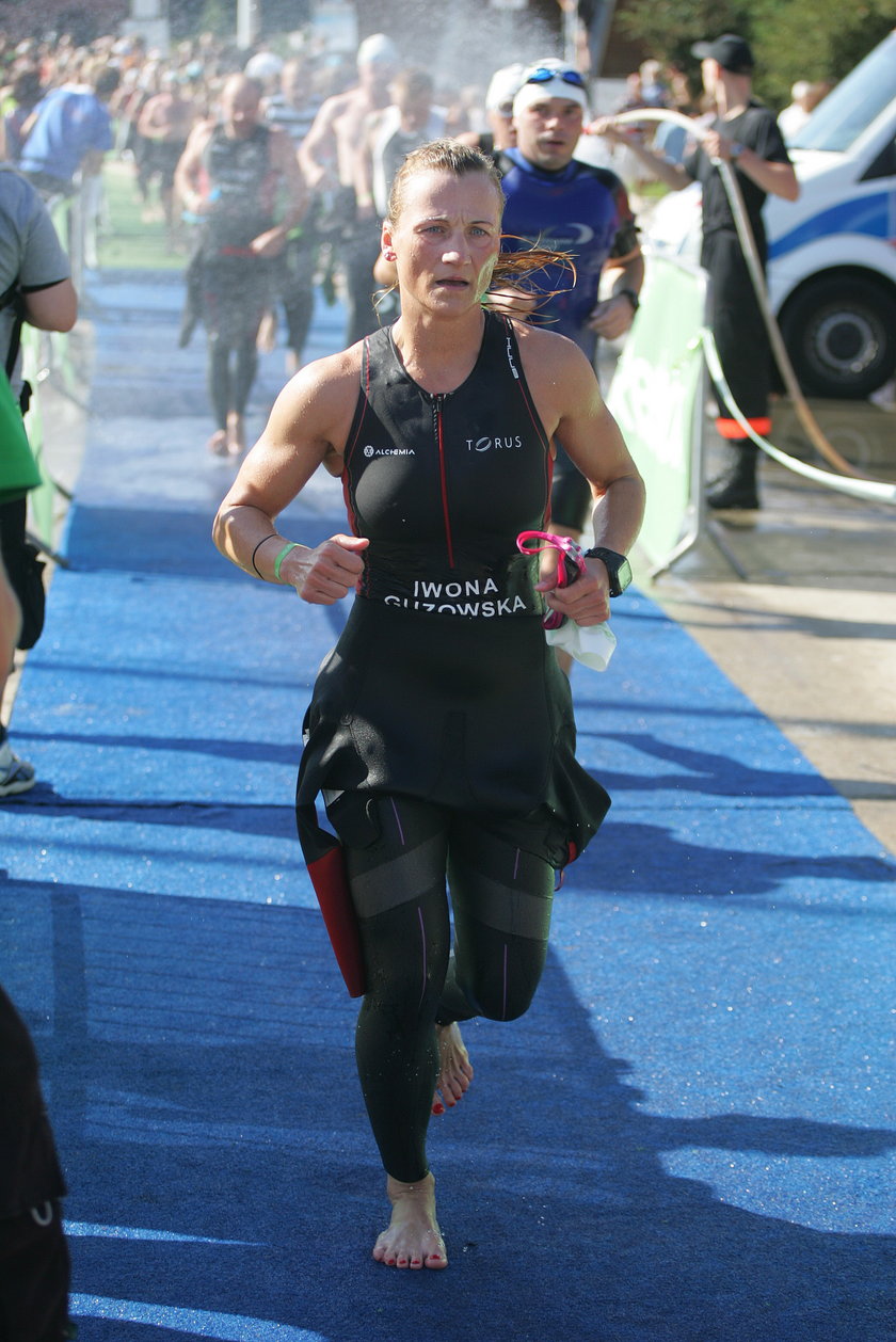 Iwona Guzowska na triathlonie w Gdyni