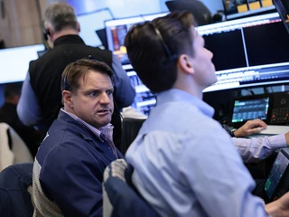 Traderzy na New York Stock Exchange