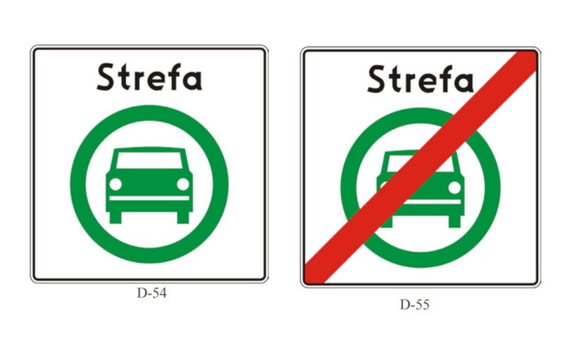 Strefa Czystego Transportu - znaki drogowe