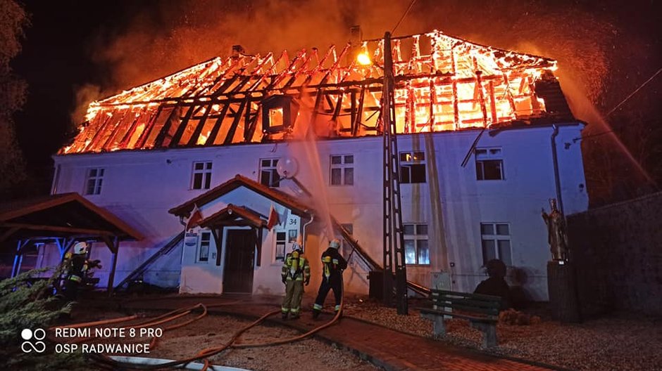 Pożar na plebani w Jakubowie