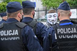 Policja na strajku przedsiębiorców