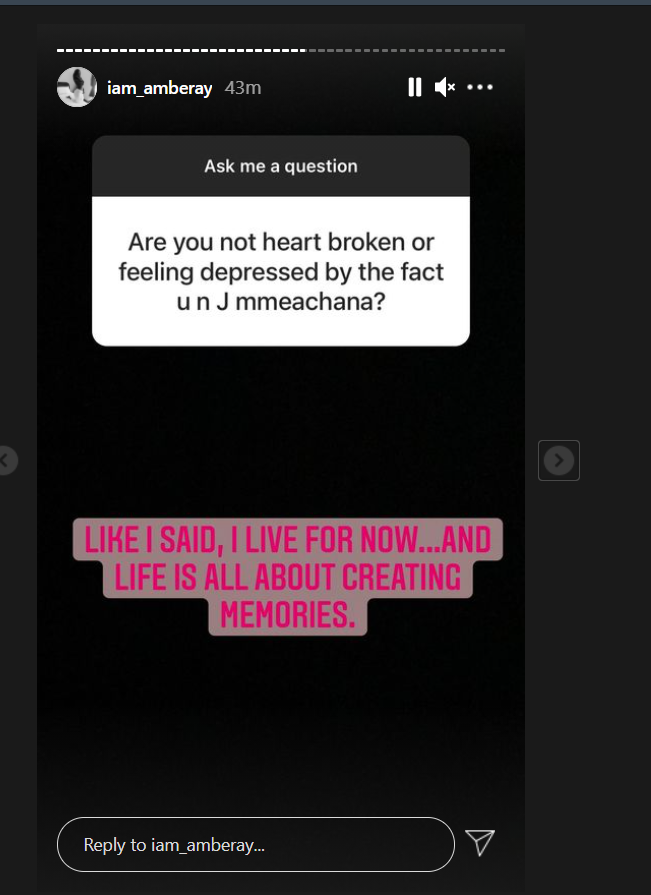 Amber Ray confirms breakup with Hubby Jamal after days of speculations 