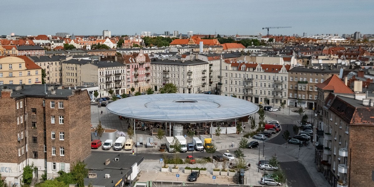 Rynek Łazarski w Poznaniu.