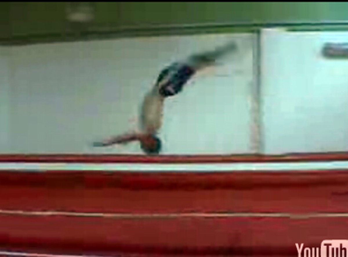 Oto fenomenalny człowiek trampolina