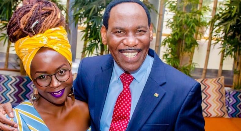 Ann Kansiime with Ezekiel Mutua