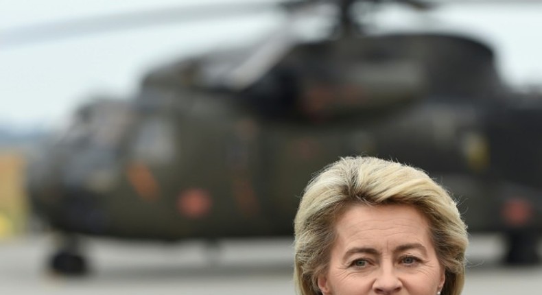 German Defense Minister Ursula von der Leyen criticises the armed forces for leadership failures, attitude problems and for tolerating rightwing extremists, as well as sexual abuse cases, in its ranks