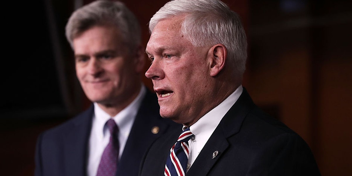 Texas Rep. Pete Sessions participate in a news conference May 23, 2016 on Capitol Hill in Washington, DC.