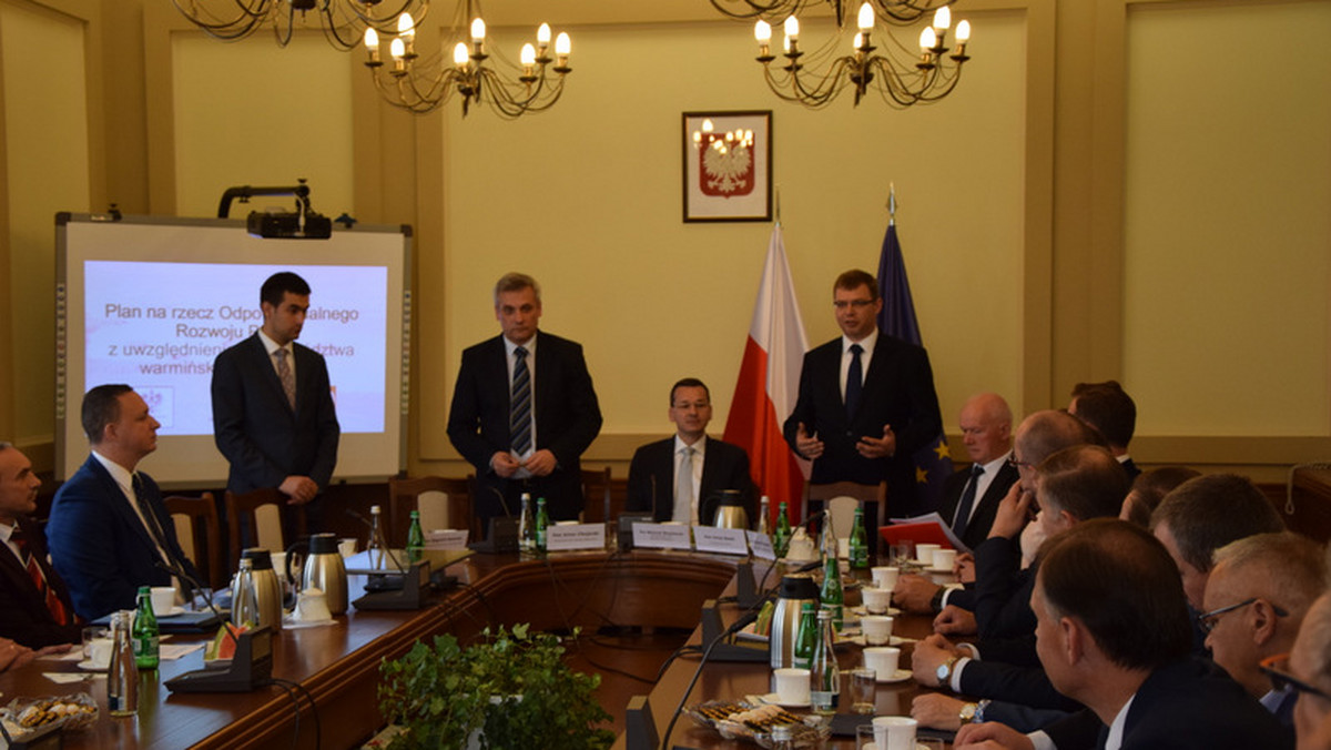 Wicepremier i minister rozwoju, Mateusz Morawiecki odwiedził województwo warmińsko – mazurskie. W Olsztynie spotkał się z samorządowcami i miejscowymi przedsiębiorcami. Przedstawił Plan na rzecz Odpowiedzialnego Rozwoju.