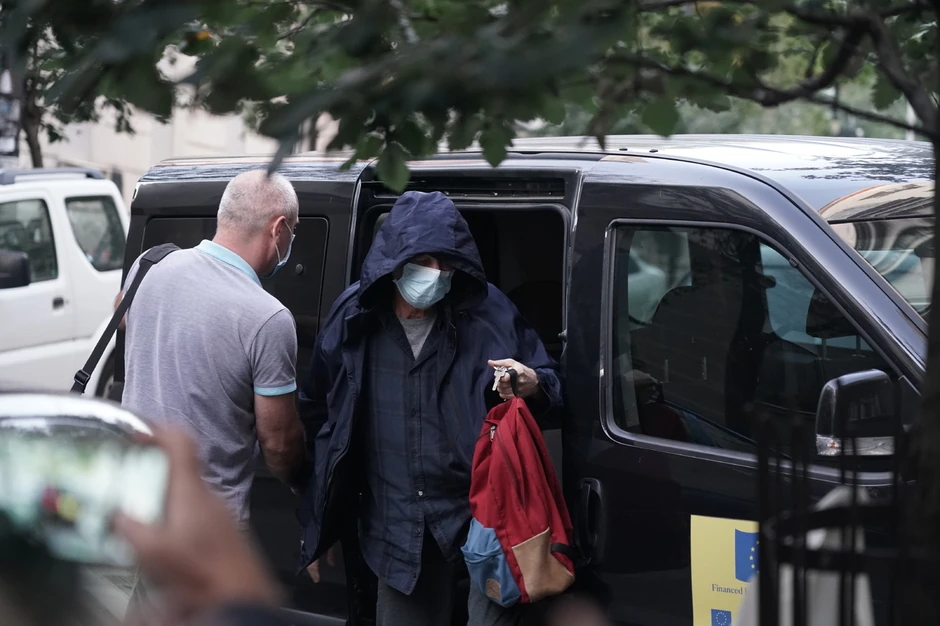 Miroslav Mika Aleksić po izlasku iz pritvora