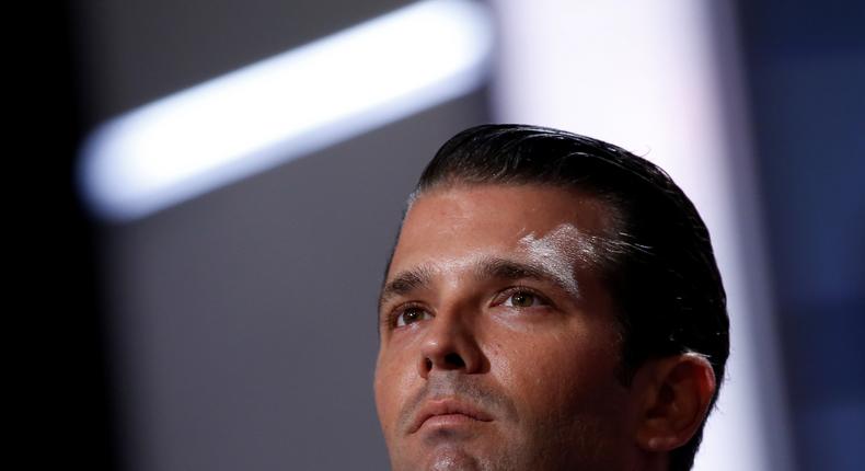 Donald Trump Jr. at the Republican National Convention in July.