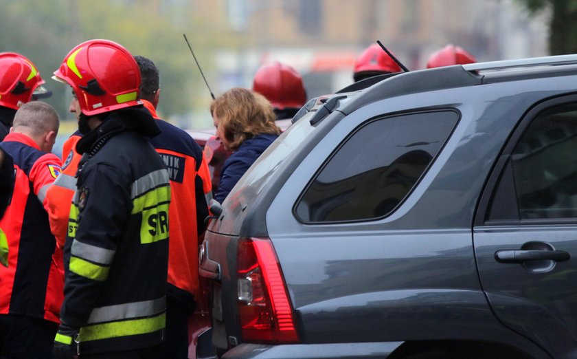 Wypadek na ulicy Zielonej w Łodzi