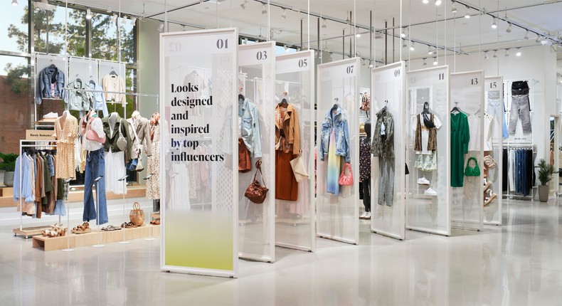 The new Amazon Style store in Glendale, California.