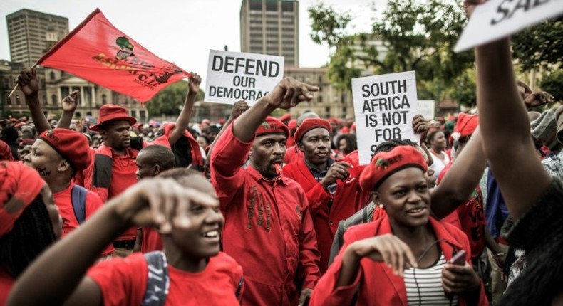 Tens of thousands of South Africans have staged protests in recent weeks demanding President Jacob Zuma stand down