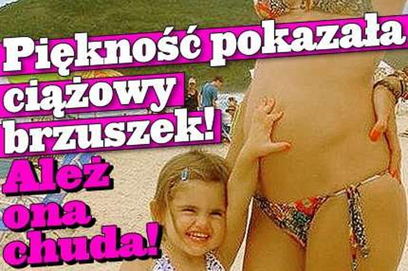 Piękność pokazała ciążowy brzuszek! Ależ ona chuda!