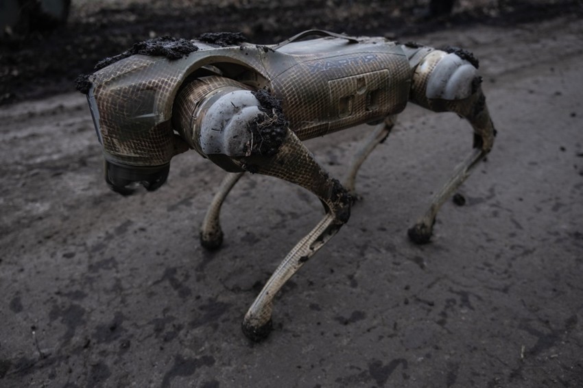 Kopneni robot u regionu Harkova u Ukrajini 25. januara