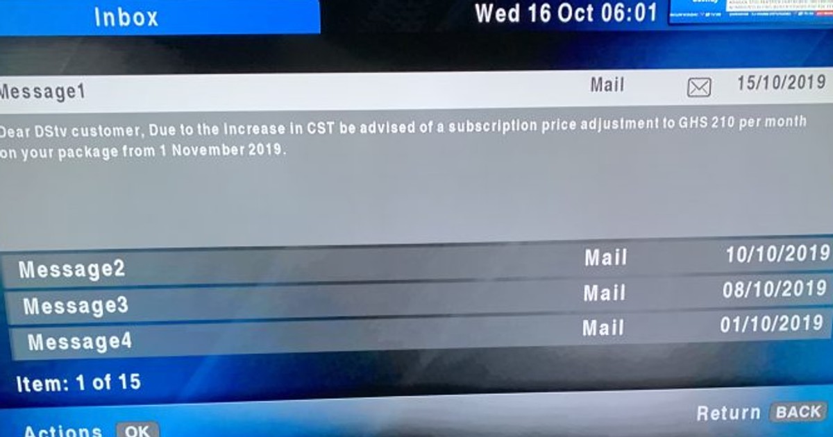 Ghanaians are unhappy with the price increment of DSTV subscription