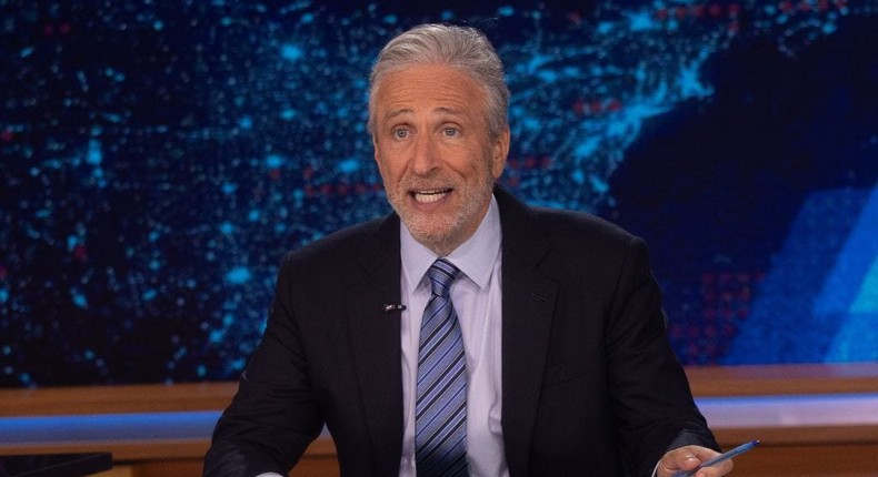 Jon Stewart hit at both presidential candidates on Monday.The Daily Show