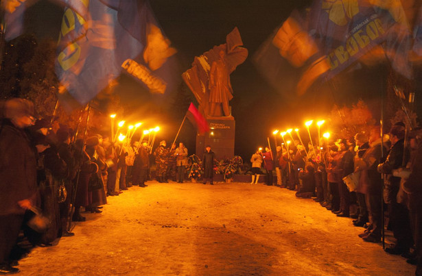 "Swoboda" i "Prawy Sektor" świętują z okazji urodzin Bandery
