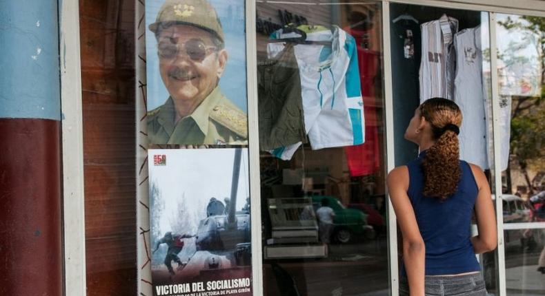 In one year on February 24, 2018 Raul Castro, pictured in poster in February 2017, will leave Cuban presidency starting a new period without a Castro leading the country
