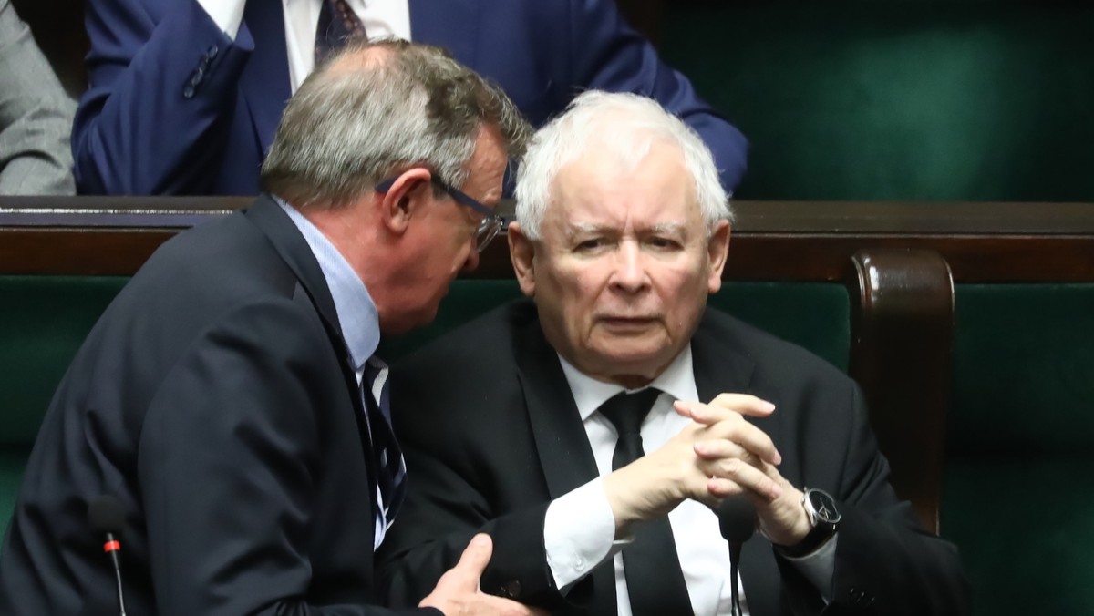 Tadeusz Cymański i Jarosław Kaczyński