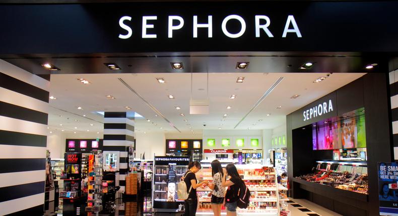 The entrance to Sephora at The Shoppes at Marina Bay Sands