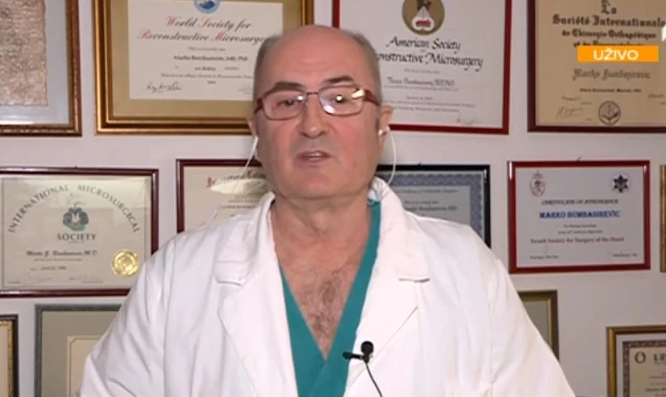 Doktor Bumbaširević u februaru prošle godine spasao je ruku voditeljke Dee Đorđević