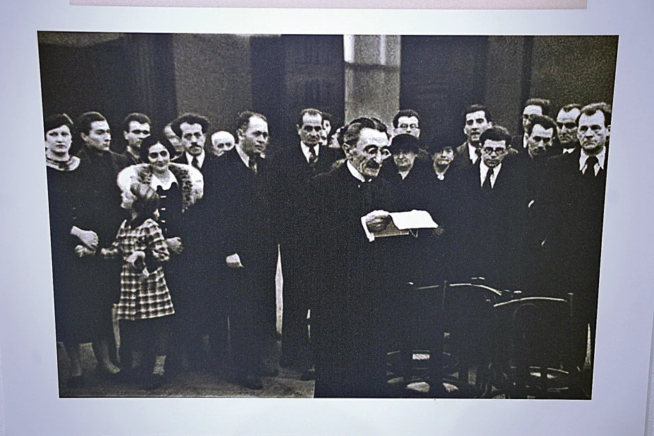 Nušić na jednom otvaranju izložbe