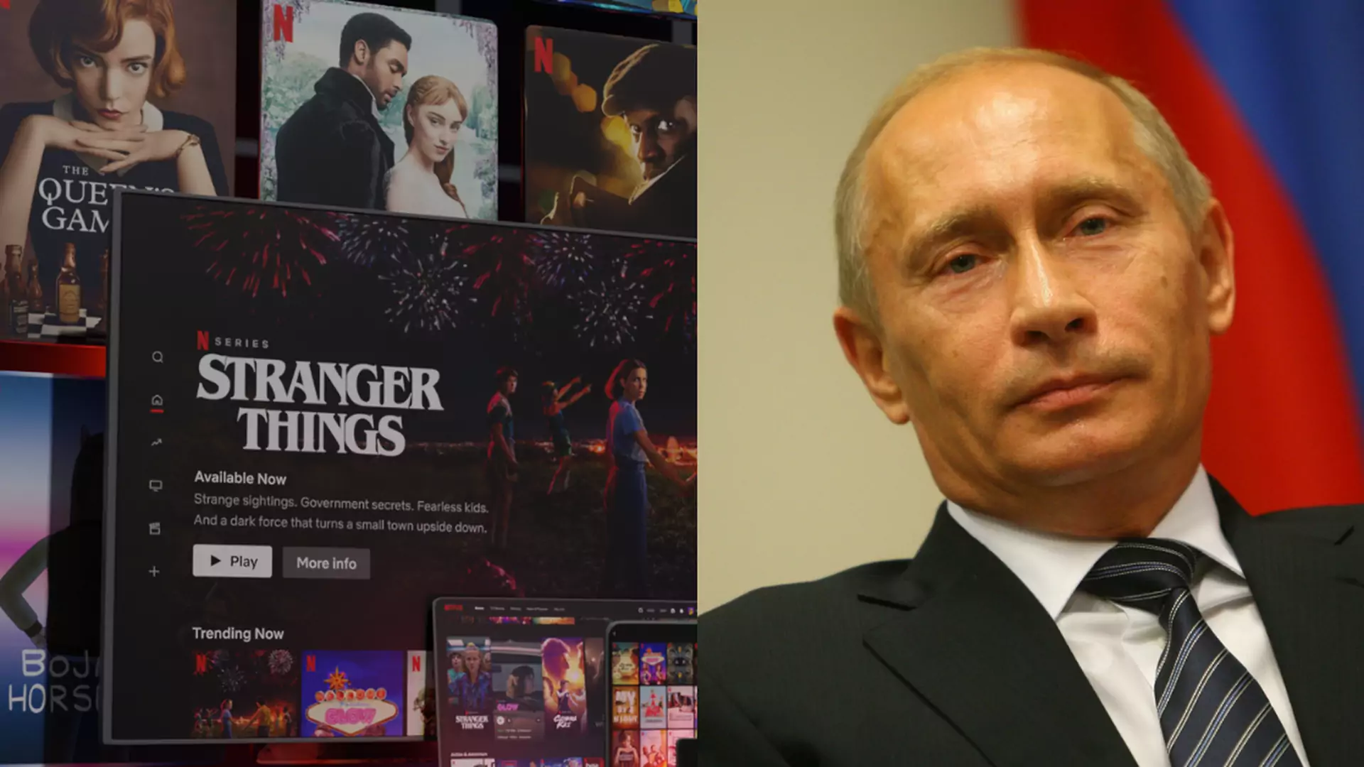 Netflix nie pokaże przemówień Putina. To wbrew rosyjskim przepisom