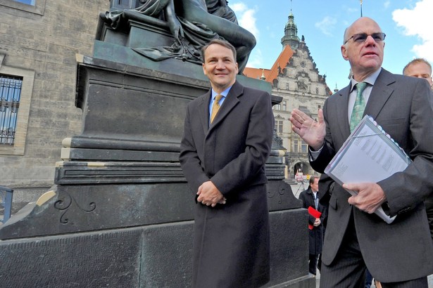 Radosław Sikorski z wizytą w Niemczech