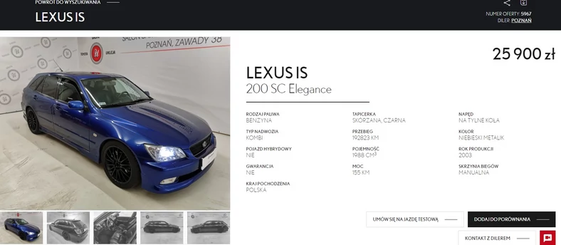 Lexus IS z 2004 roku