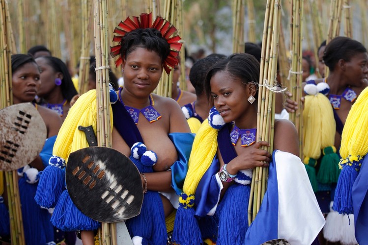 Taniec Trzcin - tradycyjny obrzęd Suazi