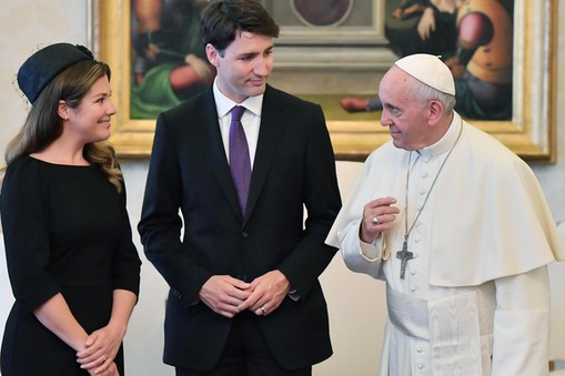 Canadian Prime Minister Justin Trudeau visits the Vatican