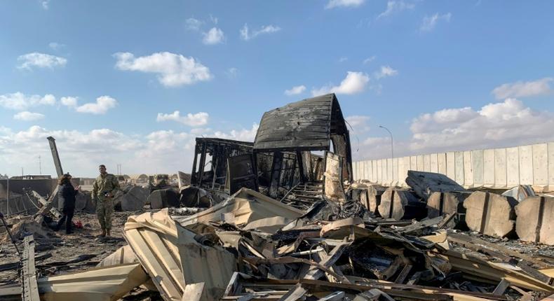 Extensive damage at Ain al-Asad military airbase used by US and other foreign troops in the western Iraqi province of Anbar after Iran last week launched a wave of missiles at the sprawling desert facility