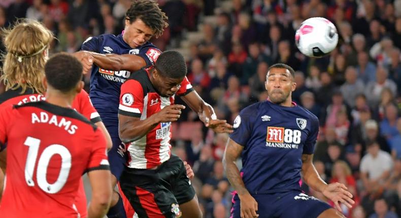 Bournemouth defender Nathan Ake headed their opening goal at Southampton