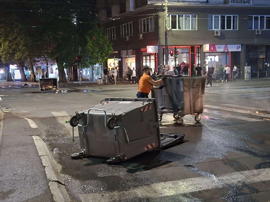 ulice posle protesta