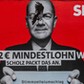 Plakat wyborczy SPD z kandydatem na kanclerza – Olafem Scholzem, Berlin, 23 sierpnia 2021 r