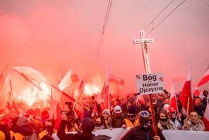 Marsz Niepodległości, Warszawa, 11 listopada 2020 r. Fot. Wojtek RadwańskiAFP/East News