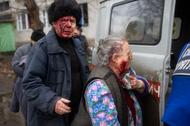 Mieszkańcy Donbasu po rosyjskim ataku