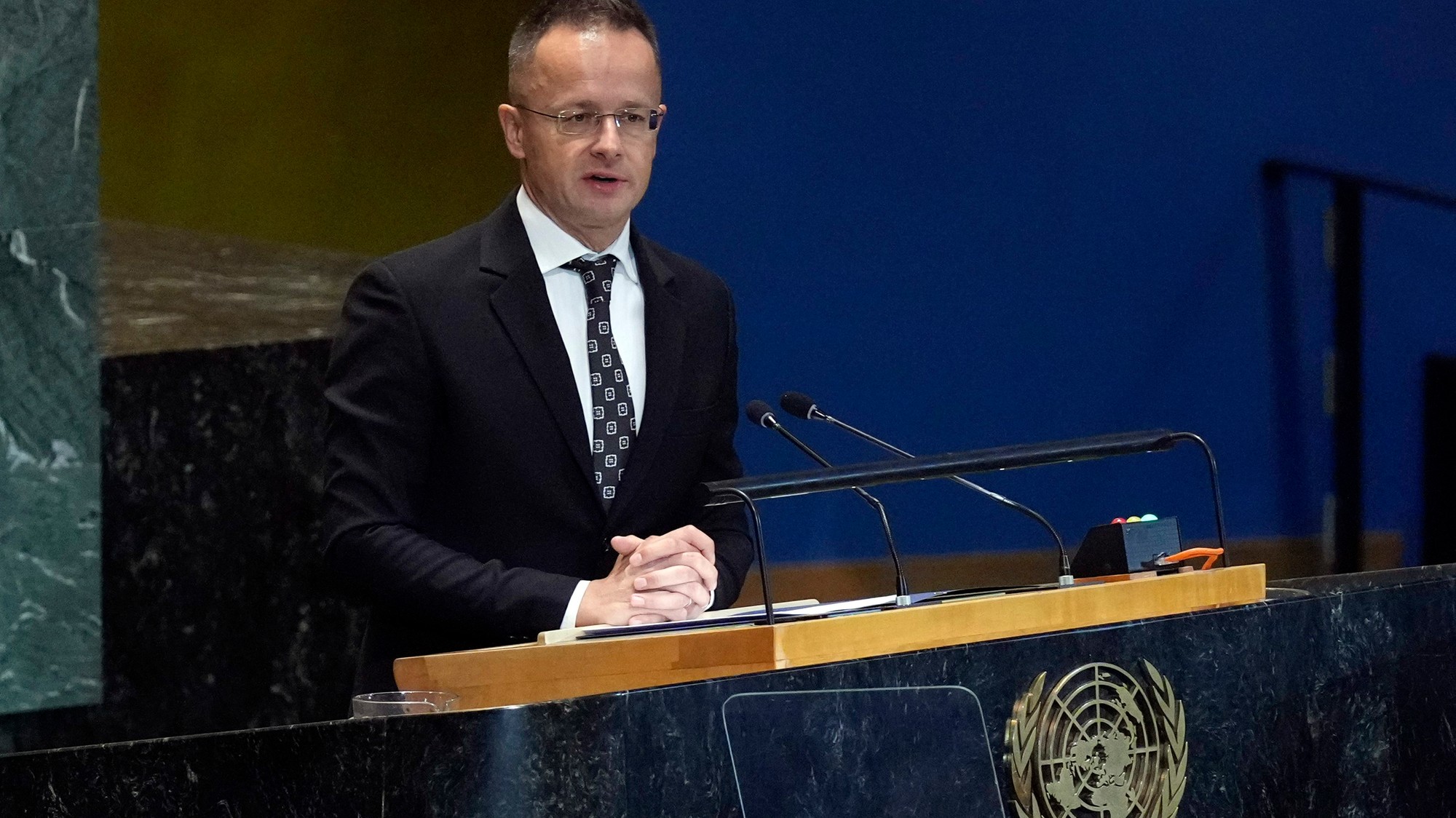 Šéf maďarskej diplomacie Péter Szijjártó.